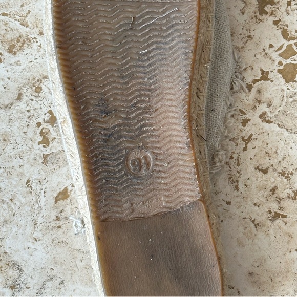 Soludos Vogue Exclusive Beige Rose Espadrille Sandals Mules Size 9.5 - Picture 8 of 11